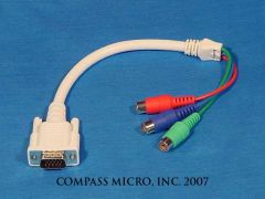 adapter cable, VGA to component for Epson PowerLite 76c (EMP-X3)